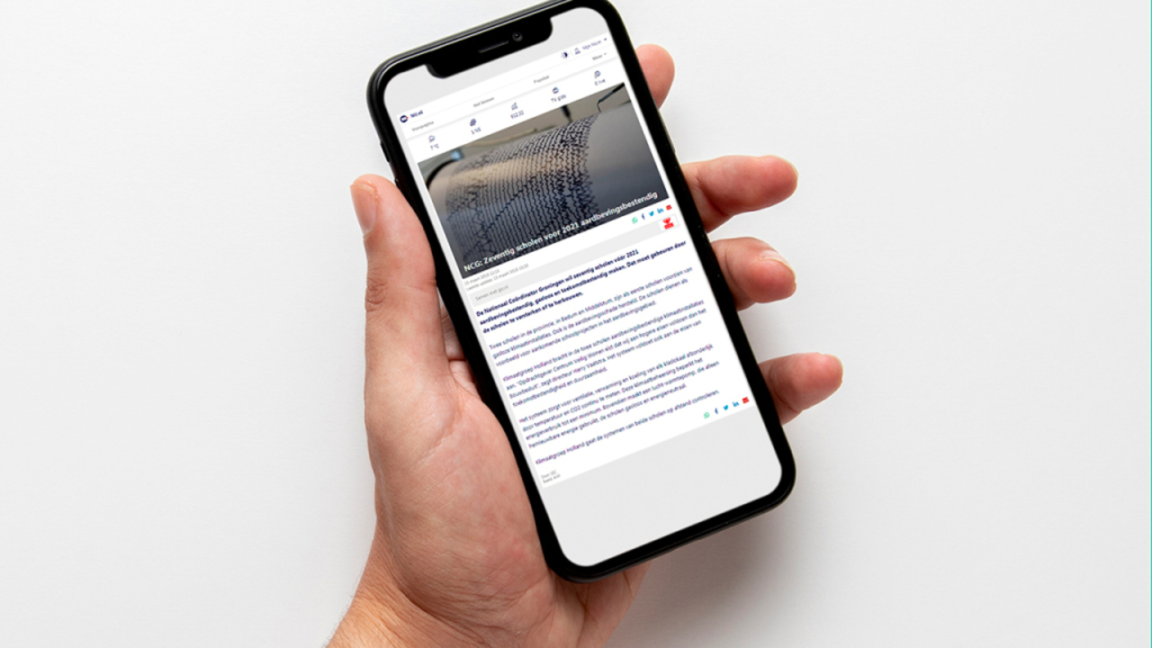 Klimaatgroep Holland op NU.nl over aardbevingsbestendige klimaatinstallaties