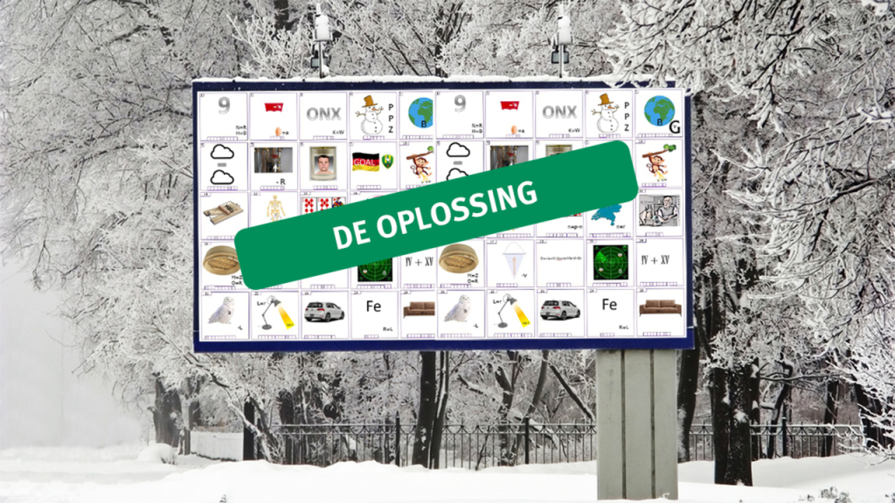 Oplossing kerstpuzzel 2018