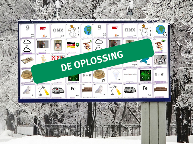 Oplossing kerstpuzzel 2018