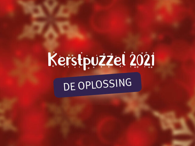 Oplossing van de Kerstpuzzel 2021